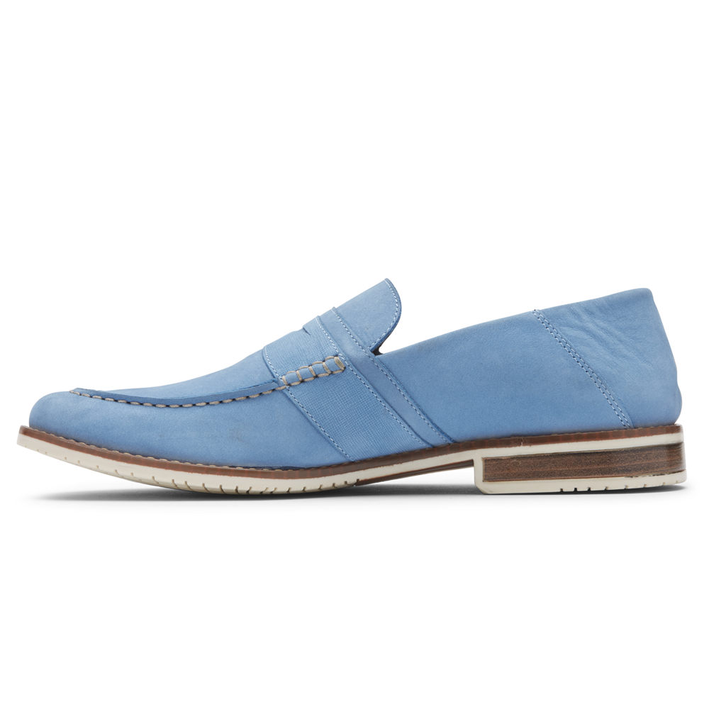 Rockport Mens Style Purpose 3 Penny - Loafers Blue - SGW786342